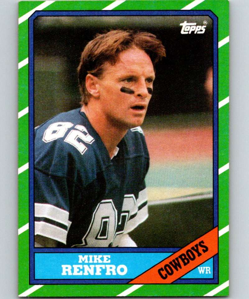 1986 Topps #128 Mike Renfro Cowboys NFL Football