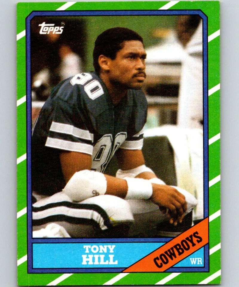 1986 Topps #129 Tony Hill Cowboys NFL Football – Hockey Card World Inc