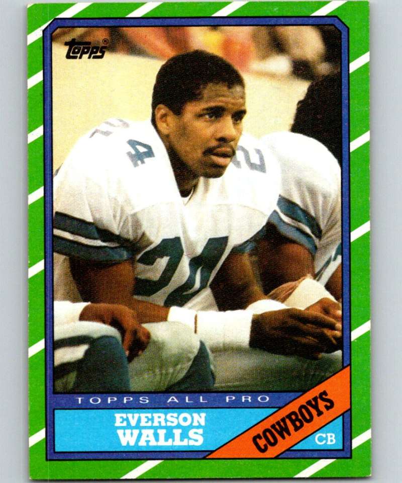 1986 Topps #135 Everson Walls Cowboys NFL Football – Hockey Card World Inc