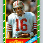 1986 Topps #156 Joe Montana 49ers NFL Football