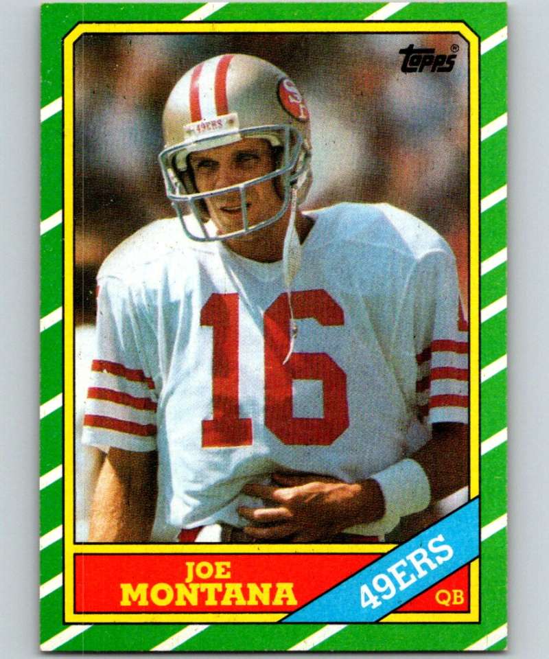 1986 Topps #156 Joe Montana 49ers NFL Football