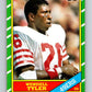 1986 Topps #158 Wendell Tyler 49ers NFL Football Image 1