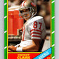 1986 Topps #160 Dwight Clark 49ers NFL Football