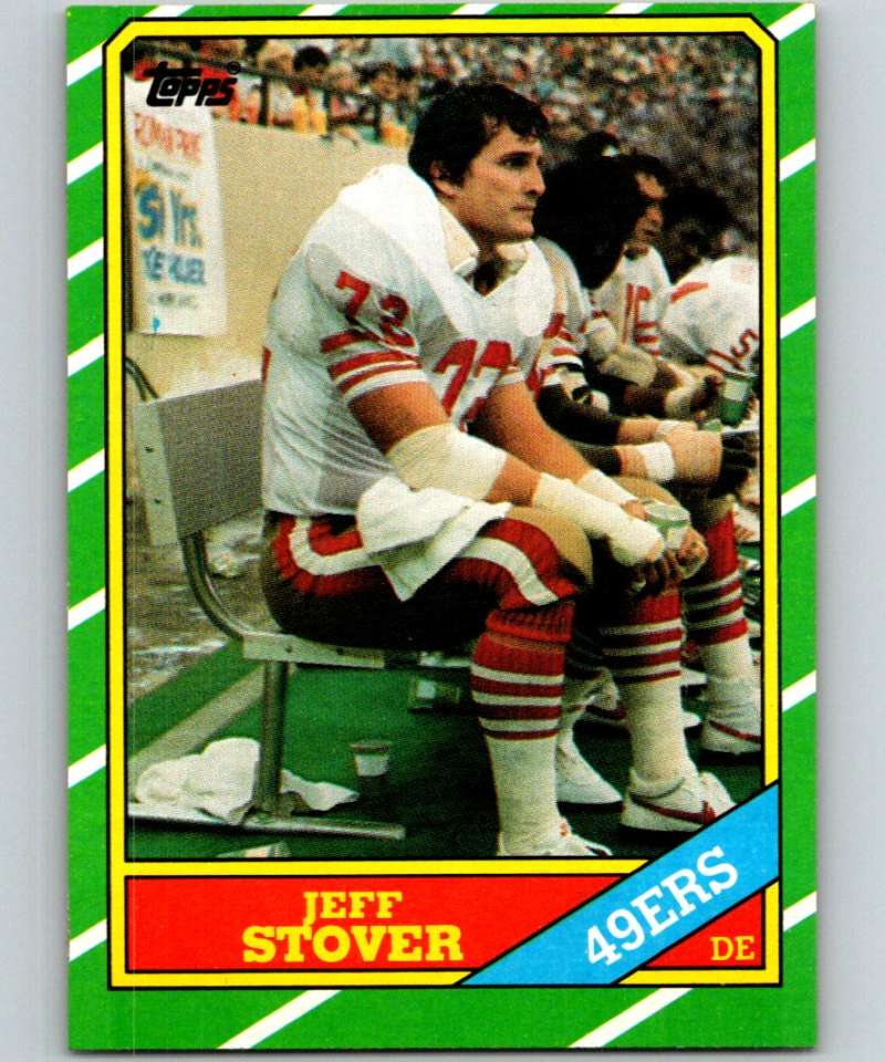 1986 Topps #164 Jeff Stover 49ers NFL Football Image 1