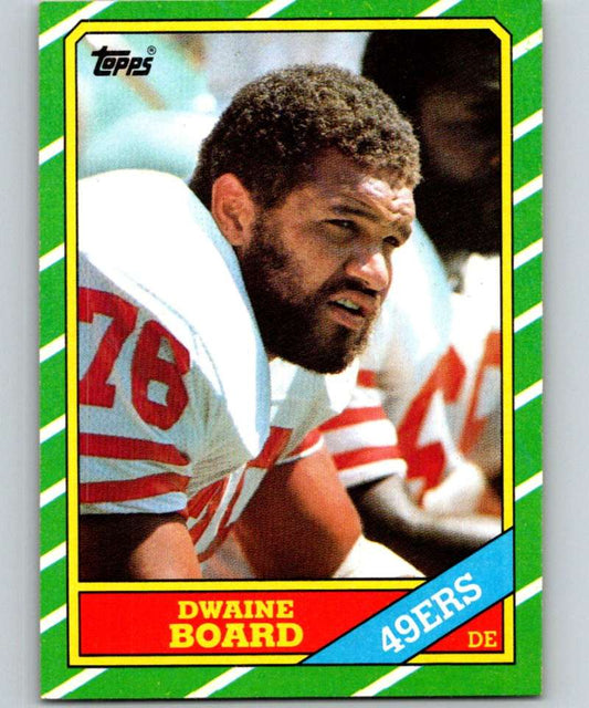 1986 Topps #166 Dwaine Board 49ers NFL Football Image 1