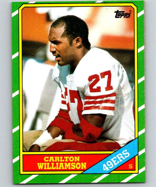 1986 Topps #169 Carlton Williamson 49ers NFL Football