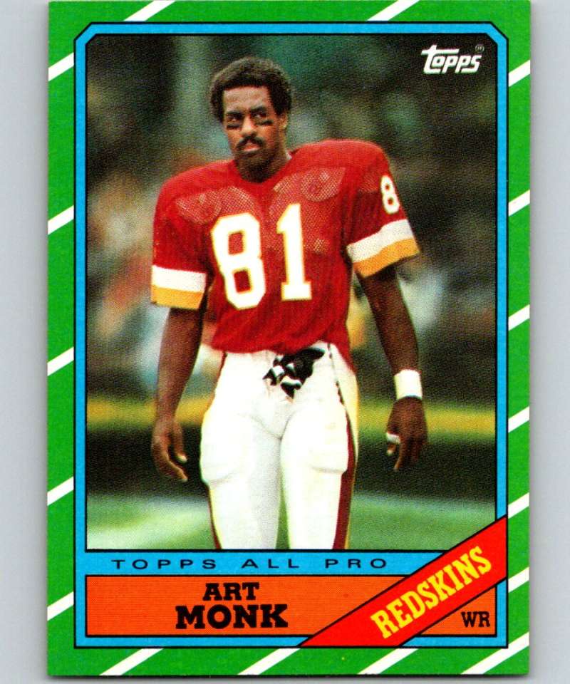 1986 Topps #175 Art Monk Redskins NFL Football