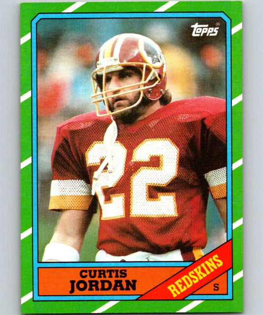 1986 Topps #184 Curtis Jordan Redskins NFL Football