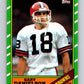 1986 Topps #186 Gary Danielson Browns NFL Football Image 1