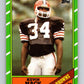1986 Topps #188 Kevin Mack RC Rookie Browns NFL Football