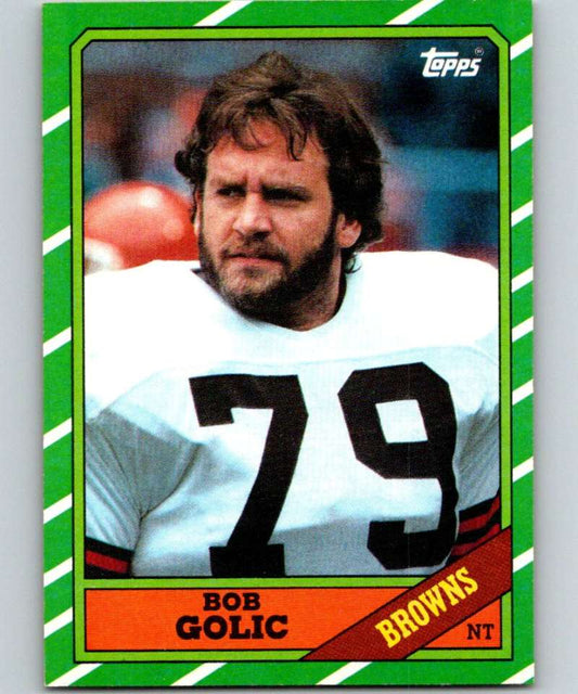 1986 Topps #194 Bob Golic Browns NFL Football Image 1