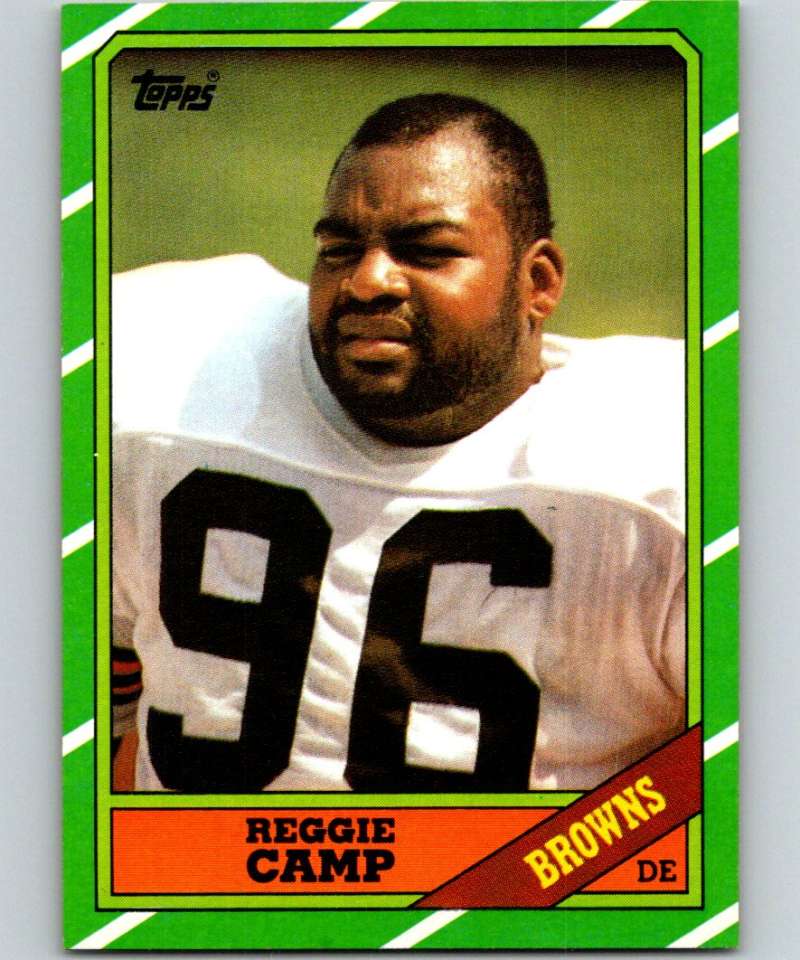 1986 Topps #195 Reggie Camp Browns NFL Football Image 1