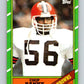 1986 Topps #196 Chip Banks Browns NFL Football Image 1