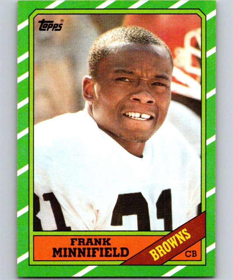 1986 Topps #198 Frank Minnifield RC Rookie Browns NFL Football