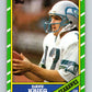 1986 Topps #201 Dave Krieg Seahawks NFL Football Image 1