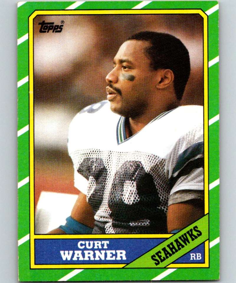 1986 Topps #202 Curt Warner Seahawks NFL Football