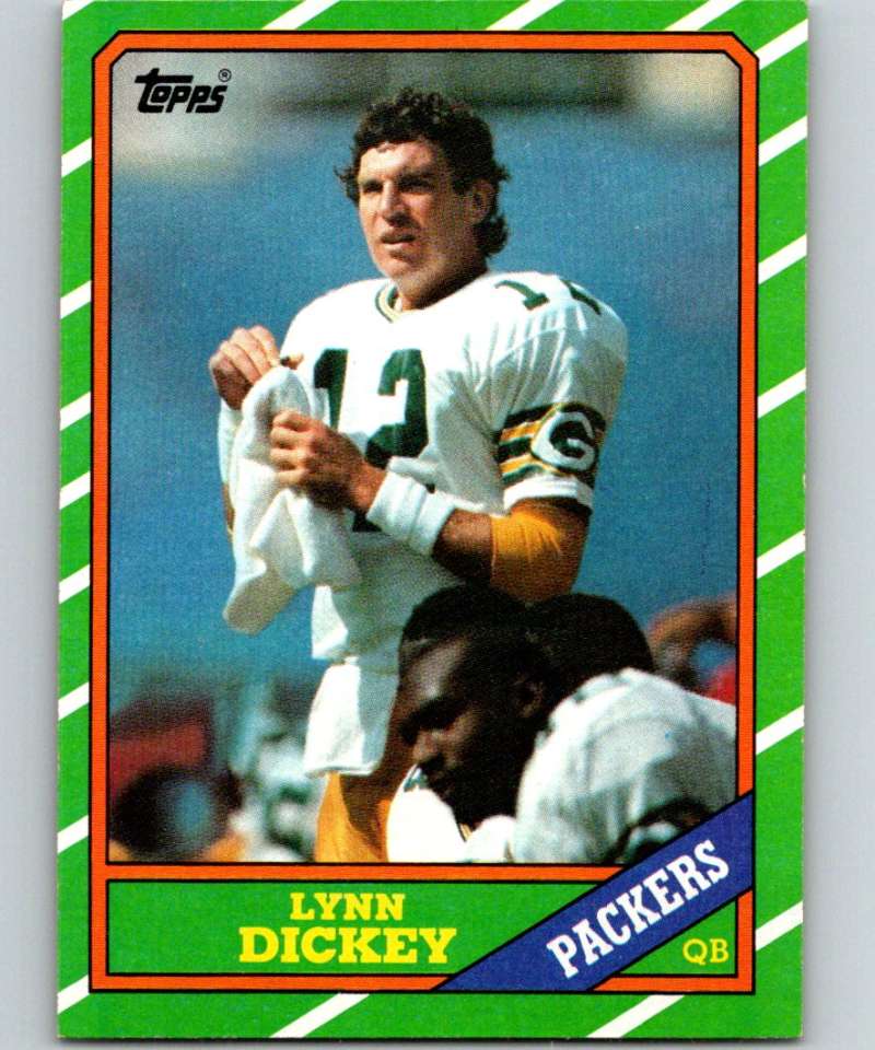 1986 Topps #214 Lynn Dickey Packers NFL Football Image 1