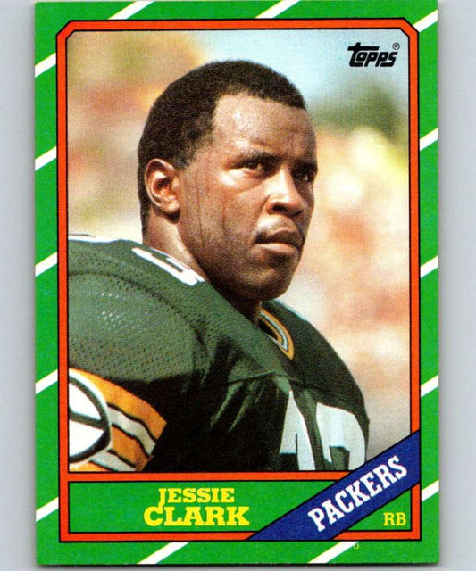 1986 Topps #217 Jessie Clark Packers NFL Football Image 1