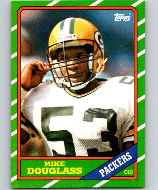 1986 Topps #222 Mike Douglass Packers NFL Football Image 1