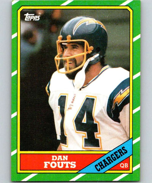 1986 Topps #231 Dan Fouts Chargers NFL Football