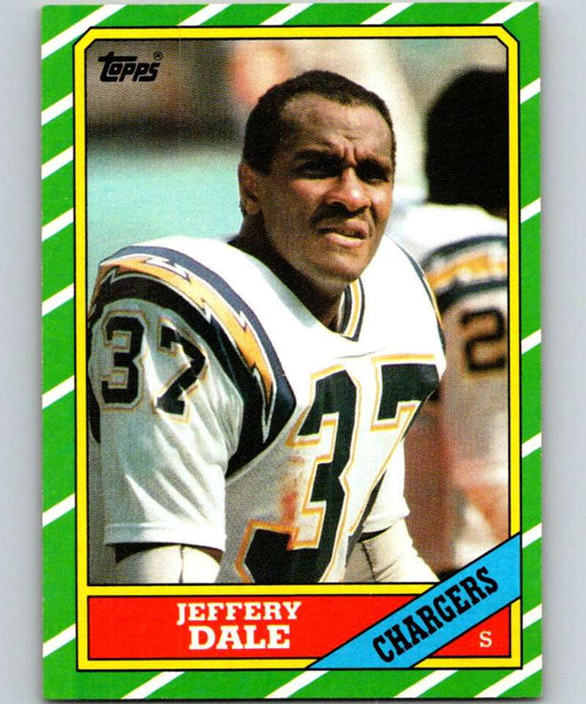 1986 Topps #240 Jeffery Dale Chargers NFL Football