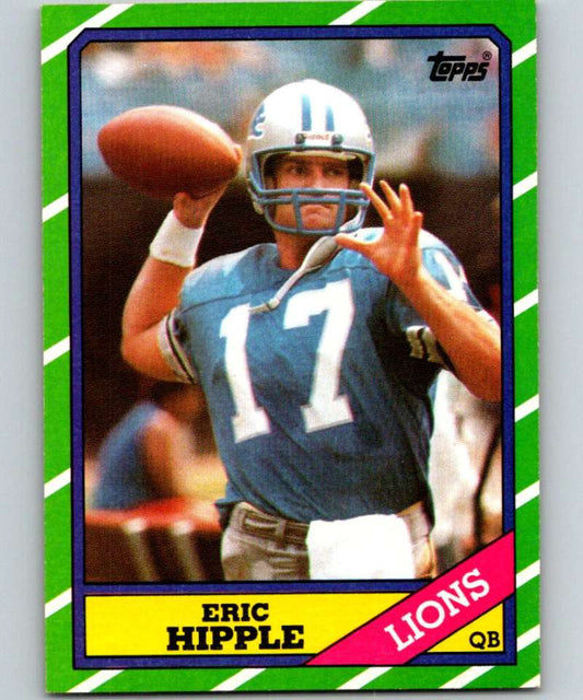 1986 Topps #243 Eric Hipple Lions NFL Football Image 1