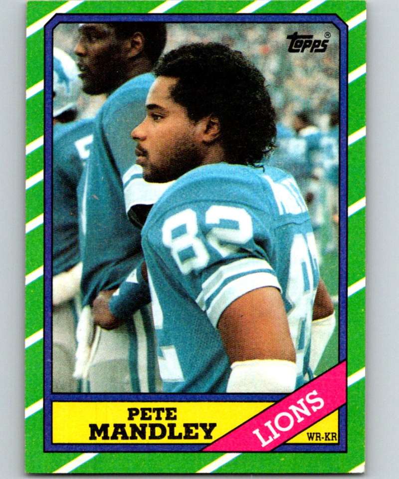 1986 Topps #246 Pete Mandley RC Rookie Lions NFL Football