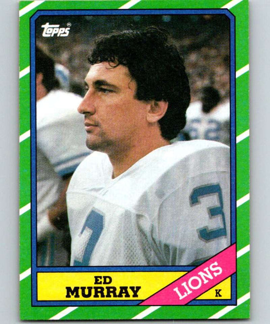 1986 Topps #249 Eddie Murray Lions NFL Football Image 1