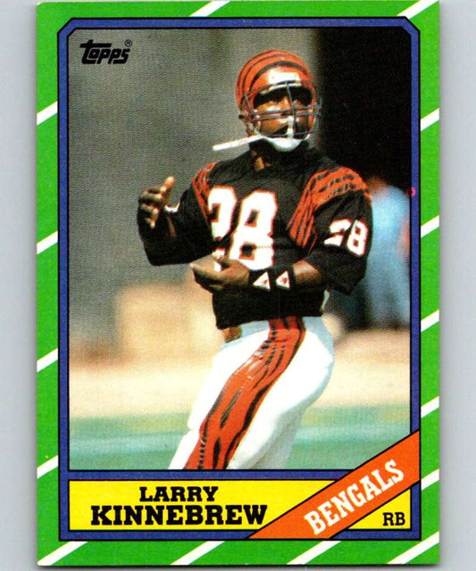 1986 Topps #257 Larry Kinnebrew Bengals NFL Football Image 1