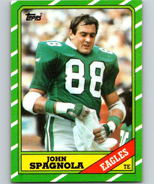 1986 Topps #272 John Spagnola Eagles NFL Football Image 1