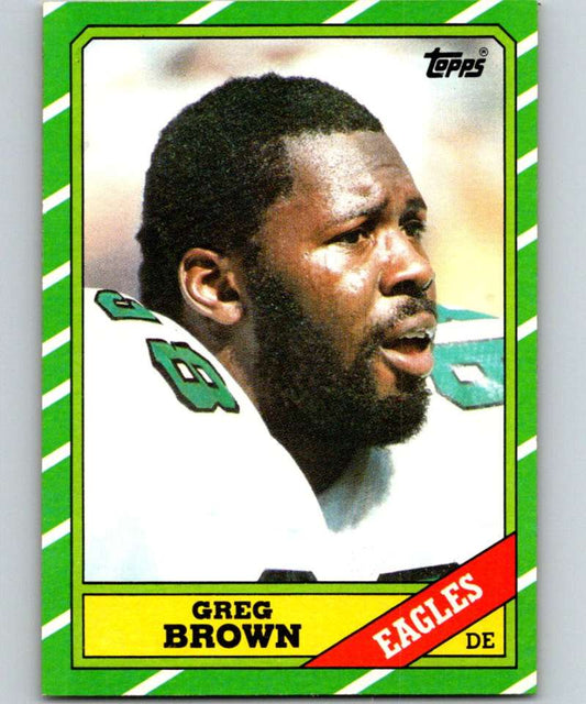 1986 Topps #276 Greg Brown Eagles NFL Football