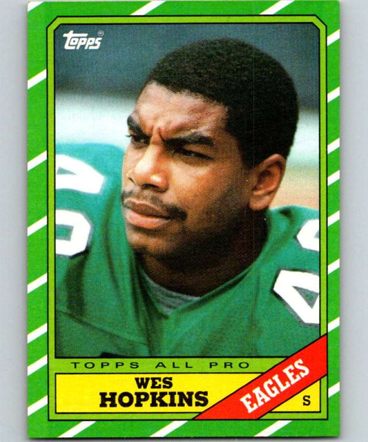1986 Topps #279 Wes Hopkins Eagles NFL Football Image 1