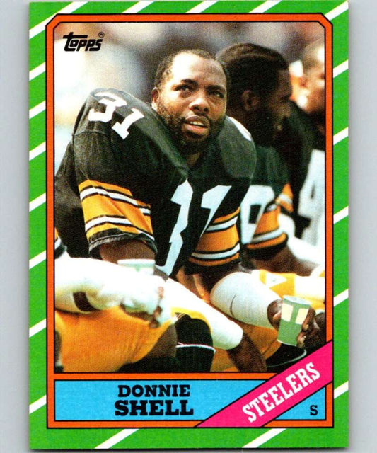 1986 Topps #291 Donnie Shell Steelers NFL Football Image 1