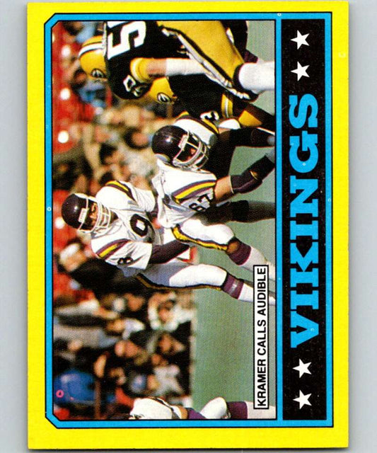 1986 Topps #292 Tommy Kramer Vikings TL NFL Football Image 1