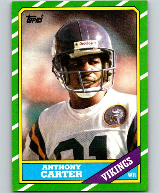 1986 Topps #297 Anthony Carter RC Rookie Vikings NFL Football