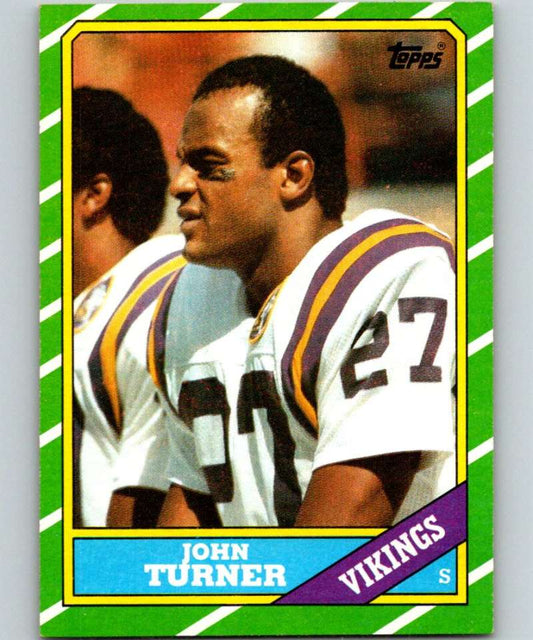 1986 Topps #301 John Turner Vikings NFL Football Image 1