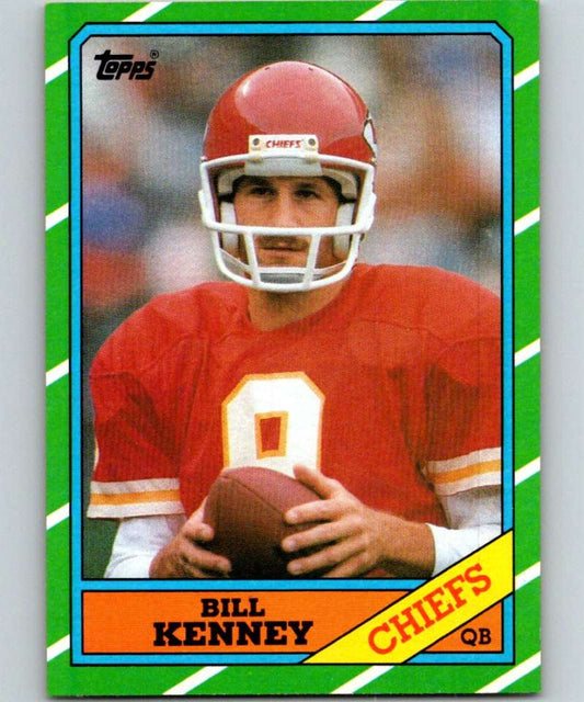1986 Topps #304 Bill Kenney Chiefs NFL Football Image 1