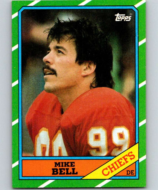1986 Topps #309 Mike Bell Chiefs NFL Football Image 1