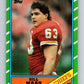 1986 Topps #310 Bill Maas Chiefs NFL Football Image 1