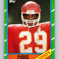 1986 Topps #312 Albert Lewis RC Rookie Chiefs NFL Football