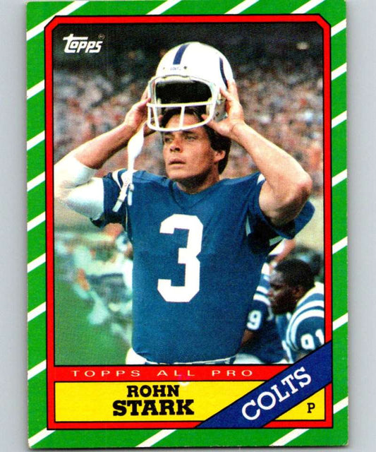 1986 Topps #325 Rohn Stark Colts NFL Football Image 1