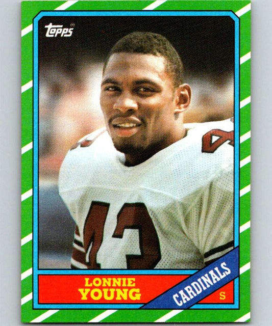 1986 Topps #337 Lonnie Young RC Rookie Cardinals NFL Football Image 1