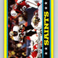 1986 Topps #338 Wayne Wilson Saints TL NFL Football Image 1