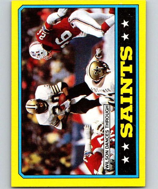 1986 Topps #338 Wayne Wilson Saints TL NFL Football Image 1