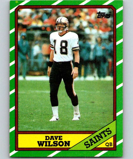 1986 Topps #340 Dave Wilson Saints NFL Football Image 1