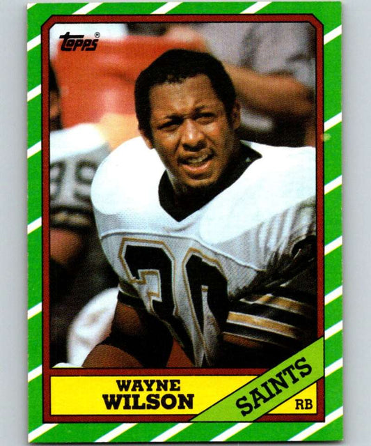 1986 Topps #341 Wayne Wilson Saints NFL Football