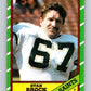 1986 Topps #343 Stan Brock Saints NFL Football Image 1