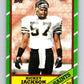 1986 Topps #346 Rickey Jackson Saints NFL Football Image 1