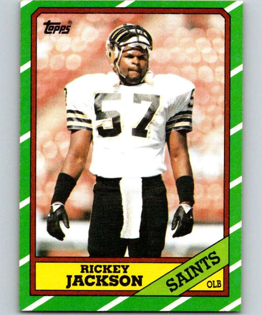 1986 Topps #346 Rickey Jackson Saints NFL Football Image 1