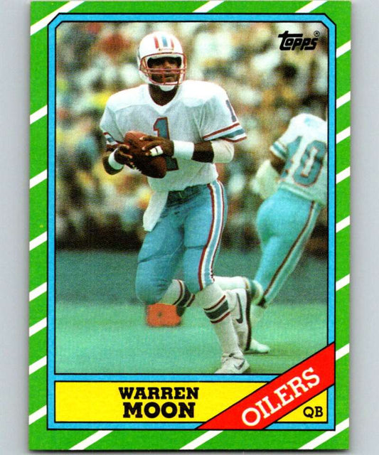 1986 Topps #350 Warren Moon Oilers NFL Football